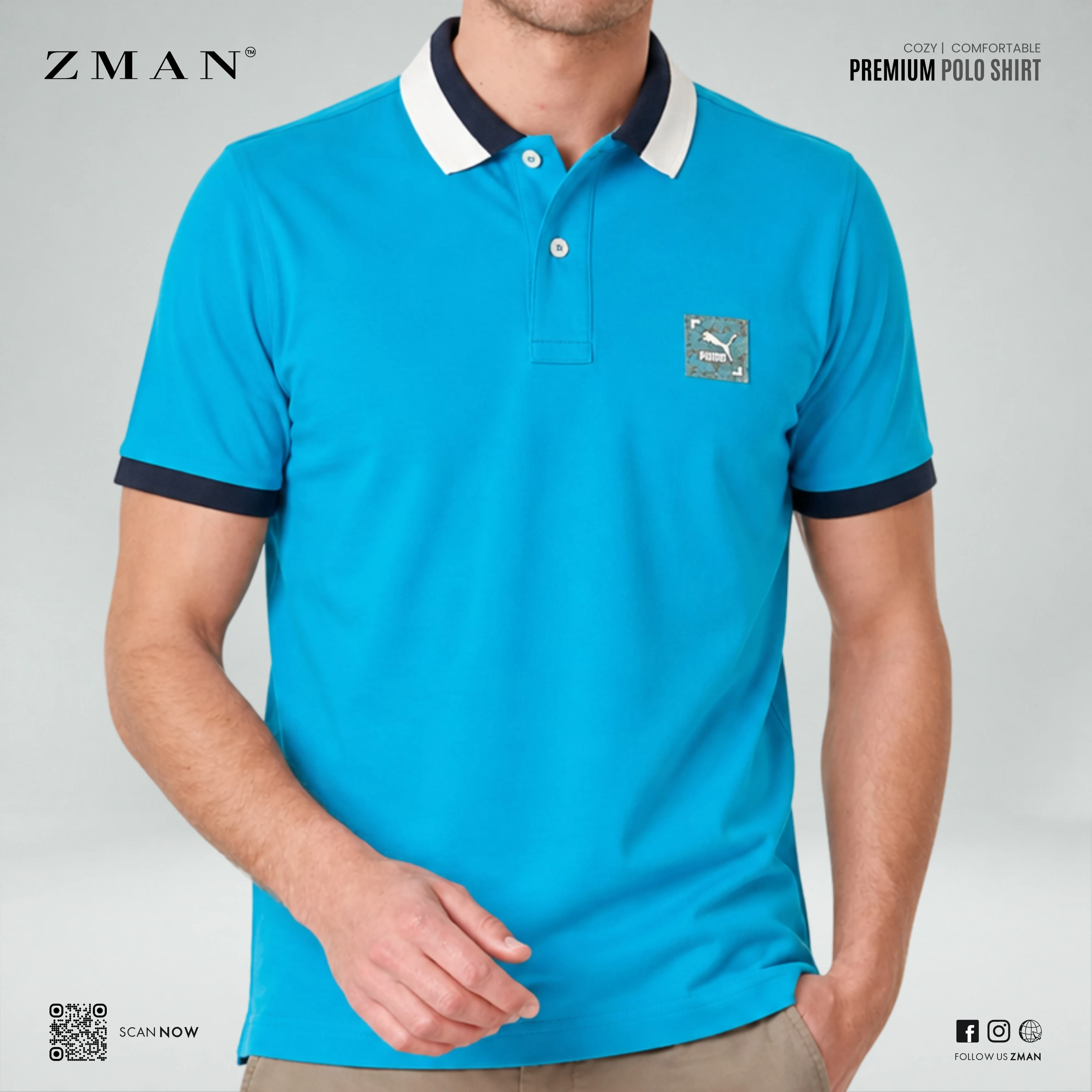 Puma Polo Shirt  Blue