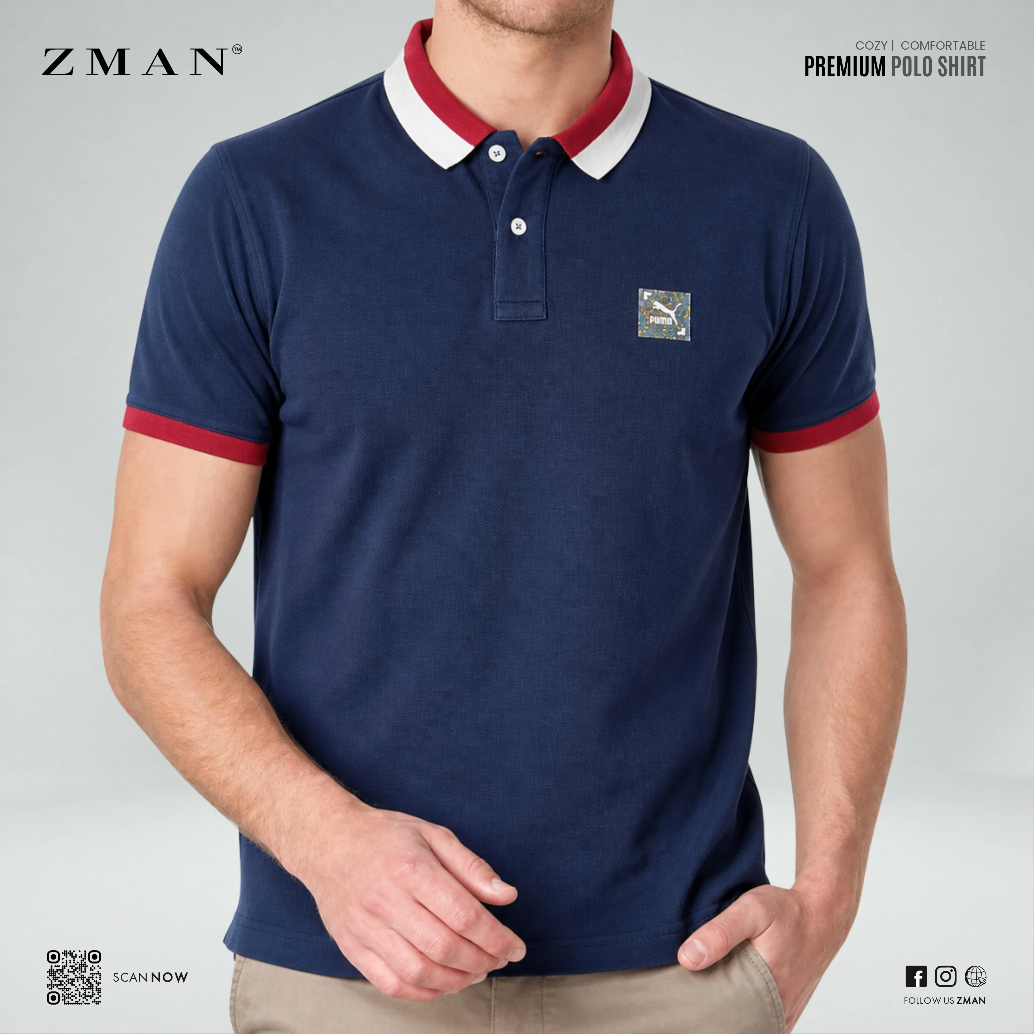 Puma Polo Shirt deep blue